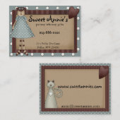 Annie Whimsy Carte de visite du pays Primsy (Devant / Derrière)