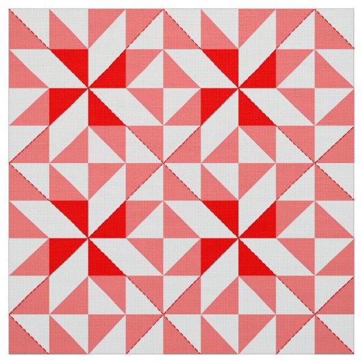 Annie's Choice Block Quilt Pattern in Red Stof (Swatch)