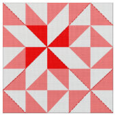 Annie's Choice Block Quilt Pattern in Red Stof (Close Up)