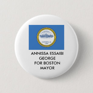 Annissa Essaibi George VOOR BOSTON MAYOR BUTTON