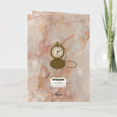 Anniversaire 100e montre de poche et carte à chaîn (Dos)