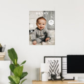 Anniversaire 12 mois Photo Poster de l'étape (Bureau à domicile)