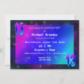 ANNIVERSAIRE 13e - Univers Abstrait - INVITATION (Dos)