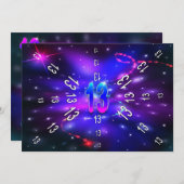 ANNIVERSAIRE 13e - Univers Abstrait - INVITATION (Devant / Derrière)