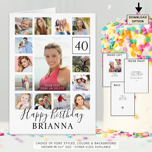 Anniversaire 15 Photo N'Importe Quel Âge Personnal