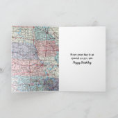 Anniversaire 1955 Chevy Car Sur La Carte De Route (Intérieur)