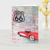 Anniversaire 1960 Corevette Sur La Carte (Fleur jaune)