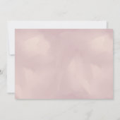 Anniversaire 1 an | Invitation Rose Floral Girls (Dos)