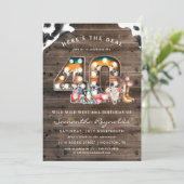 Anniversaire 40 ans | Wild West Cowboy Invitation (Debout devant)