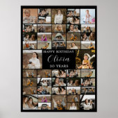 Anniversaire 45 Photo Collage Poster pour lui/elle (Devant)
