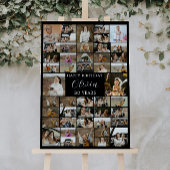 Anniversaire 45 Photo Collage Poster pour lui/elle