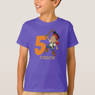 Anniversaire 5e Nom Pirate de fête T-shirt