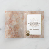 Anniversaire 90ème Montre de poche et Carte à Chaî (Intérieur)