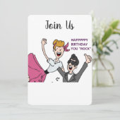 ***ANNIVERSAIRE ADULTE*** INVITATION (Debout devant)