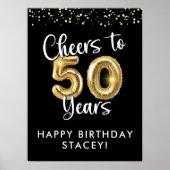 anniversaire Affiche de bienvenue à 50 ans (Devant)