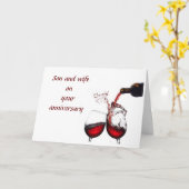 *ANNIVERSAIRE AMOUR* FILS ET VOTRE CARTE FEMME (Fleur jaune)