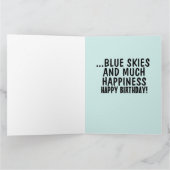 ANNIVERSAIRE AMUSANT, BONNE BOWEL MOUVEMENTS CARTE (Intérieur)