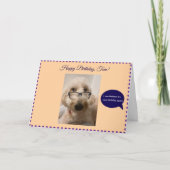 Anniversaire amusant, Carte de voeux pliée (Devant)