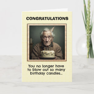Anniversaire Amusant Vieux Homme Carte Anniversair
