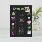 Anniversaire Année 1924 Invitation (Debout devant)