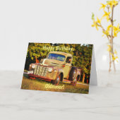 Anniversaire Anniversaire Carte de camion (Fleur jaune)
