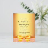 Anniversaire arc rose or glam invitation (Debout devant)