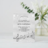Anniversaire argent note 40e invitation (Debout devant)