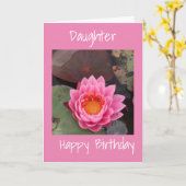 ANNIVERSAIRE AVEC AMOUR À LA CARTE DE FILLE (Fleur jaune)