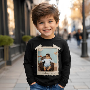 Anniversaire avec photo vintage personnalisée