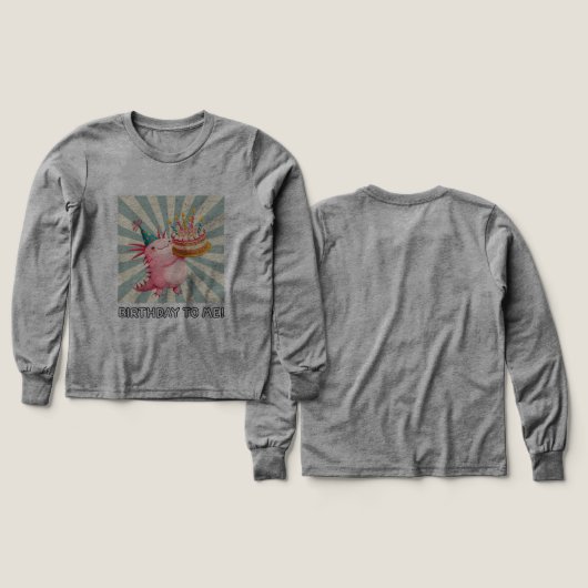 Anniversaire Axolotl (Motif recto et verso)