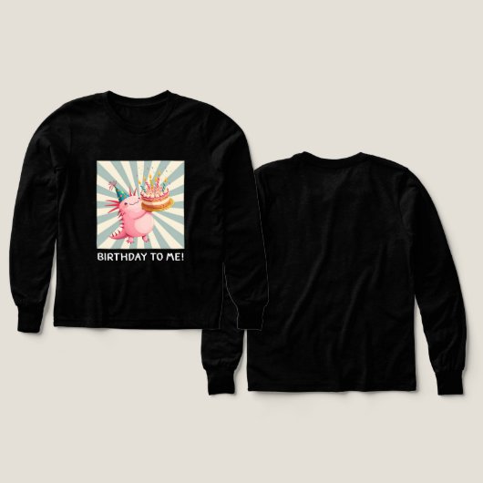 Anniversaire Axolotl (Motif recto et verso)