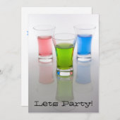 Anniversaire / Bachelor Party Invitation (Devant / Derrière)