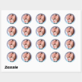 Anniversaire Bash : Sticker rond de fête (Feuille)