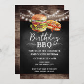 Anniversaire BBQ 50e anniversaire Invitation (Devant / Derrière)