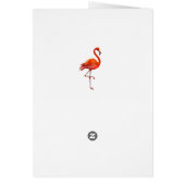 Anniversaire Beau Flamant Rose (Dos)