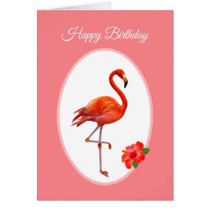 Anniversaire Beau Flamant Rose