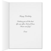 Anniversaire Beau Flamant Rose (Intérieur (Droit))