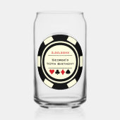 Anniversaire Black Cream Poker Chip Las Vegas Thém (Verso)