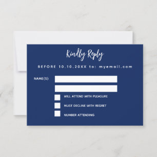 Anniversaire bleu confetti parti RSVP carte