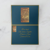 Anniversaire bleu de la carte et de la sphère (Intérieur)