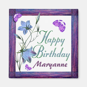 Anniversaire Bluebells et papillons Magnets