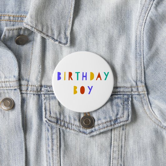 Anniversaire Boy Pin Badge Accessoire C'est mon an (En situation)