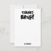 Anniversaire Bruh Boy's adolescent Ado Boy Merci (Devant)