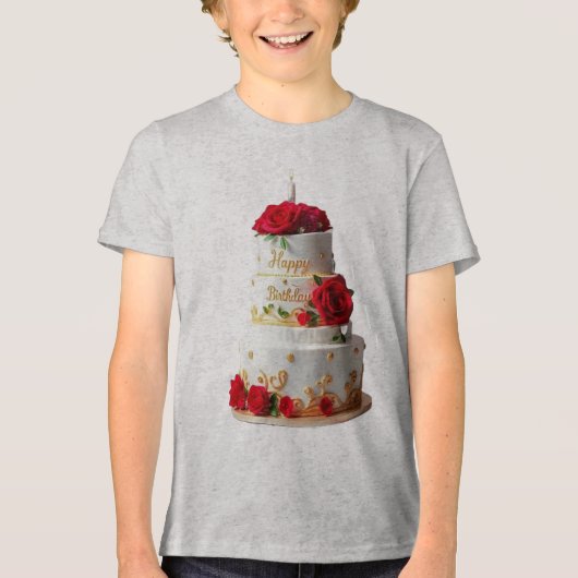 Anniversaire Cake Art conçoit des T-shirts (Recto)