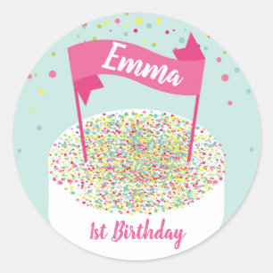Anniversaire Cake Banner stickers