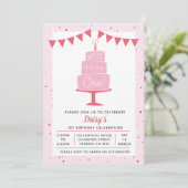 Anniversaire Cake Girls 1ère invitation anniversai (Debout devant)