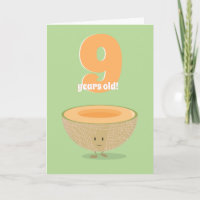 Anniversaire Cantaloupe | Carte d'anniversaire