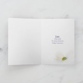Anniversaire Careur de ruban avec carte de fleurs (Intérieur)