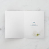 Anniversaire Careur de ruban avec carte de fleurs (Intérieur)