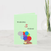 Anniversaire : Carte 5 Ans (Devant)